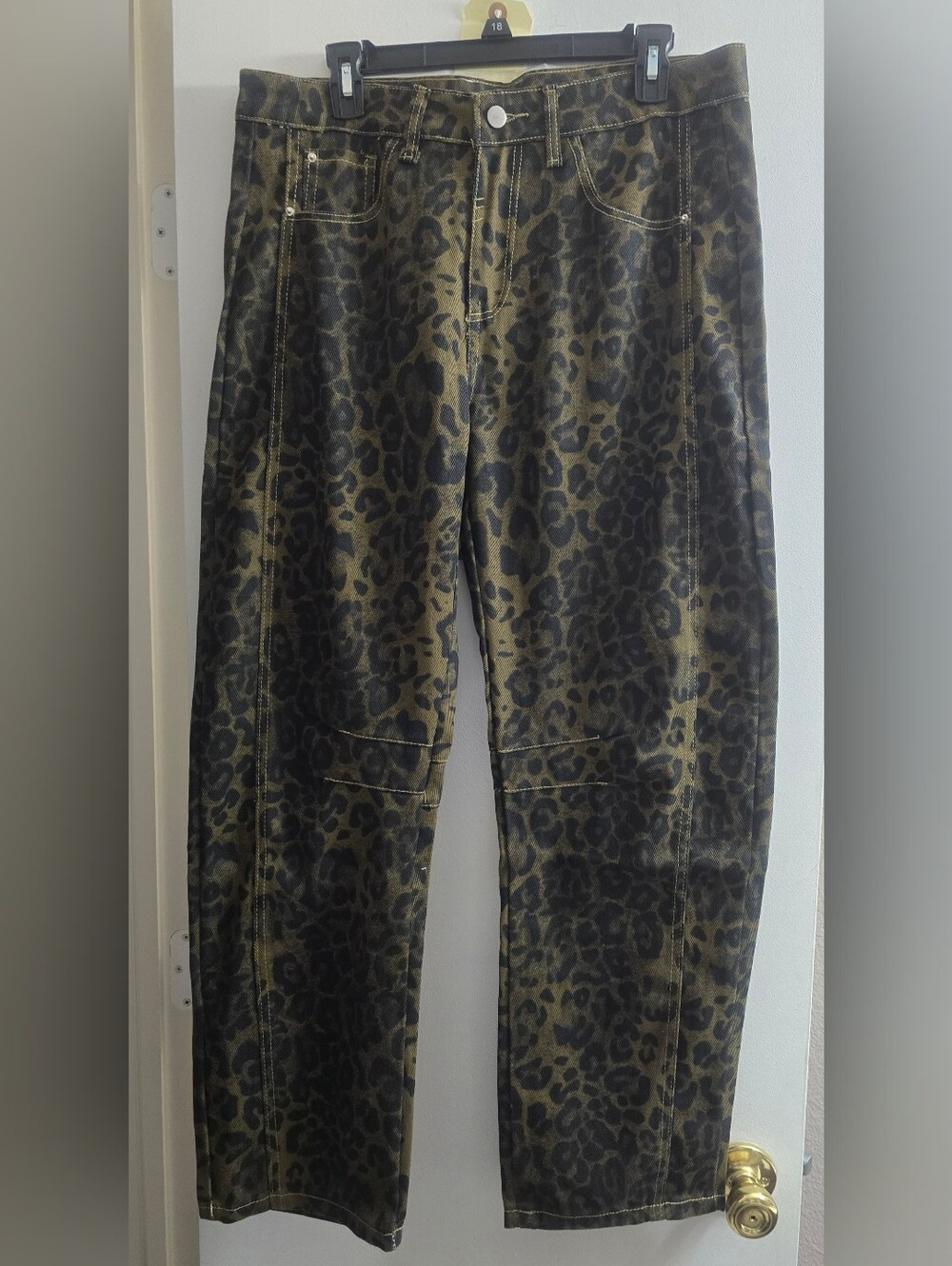 226 Barrel Jean - Leopard Print - Brown & Black